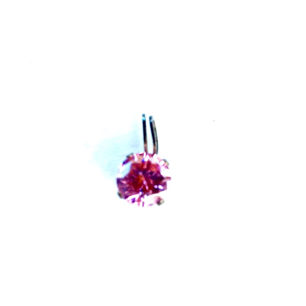 Large Pink Rhinestone Pendant